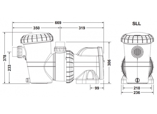 davey-silensor-sll-pump-dimensions